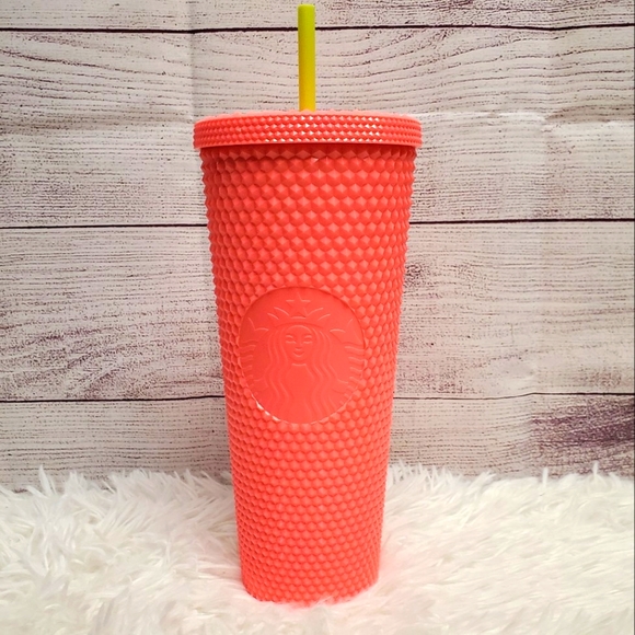 *NEW* Starbucks Dragonfruit Studded Bling Tumbler 24 oz. NWT Summer 2022 - Picture 2 of 10